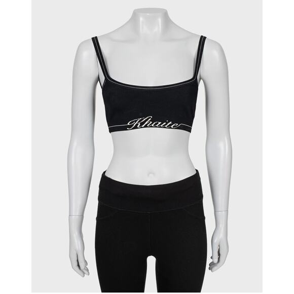 Khaite Carmelo Logo Band Ribbed Bralette - Size XS - Picture 1 of 4